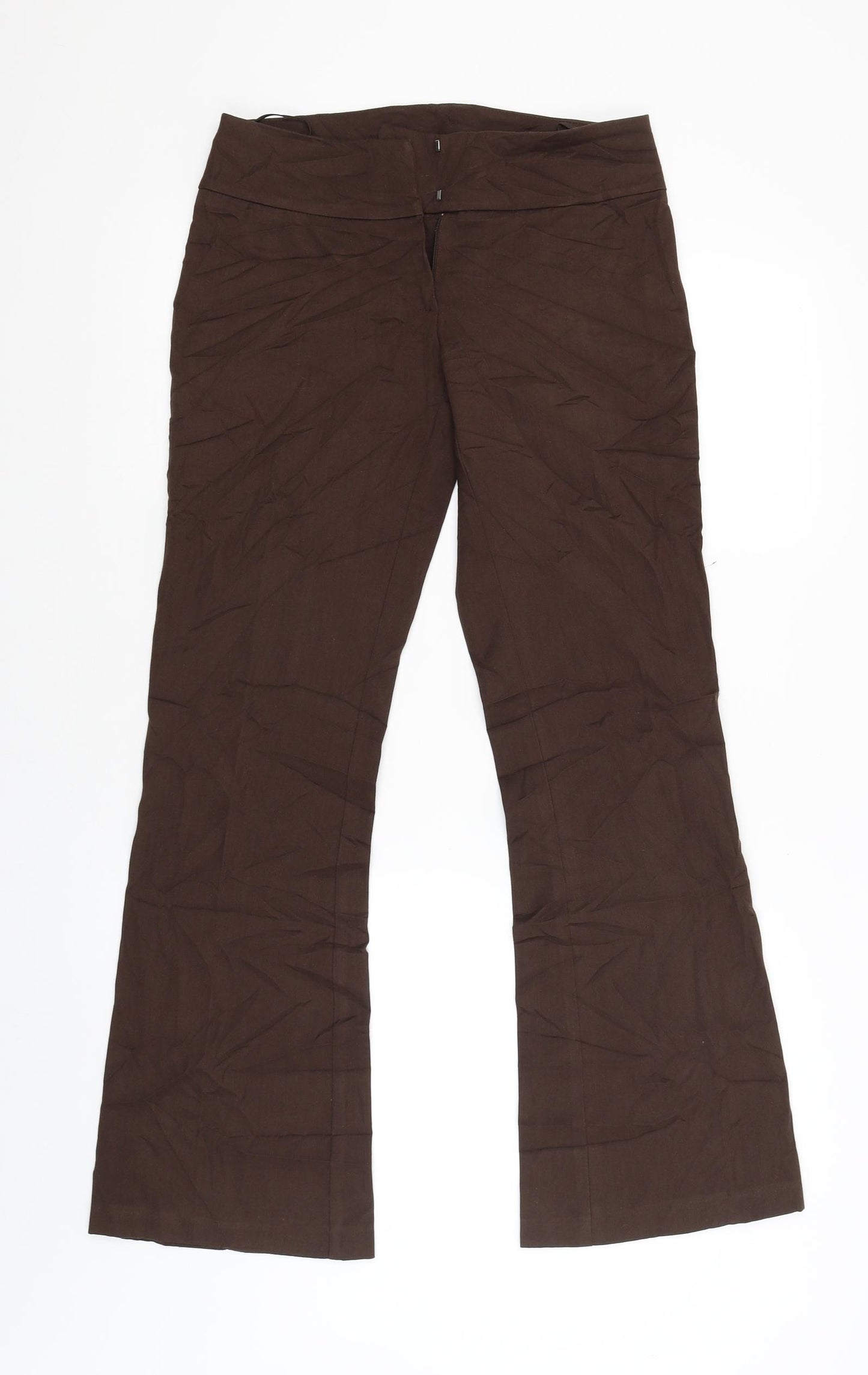 BHS Womens Brown   Trousers  Size 10 L31 in