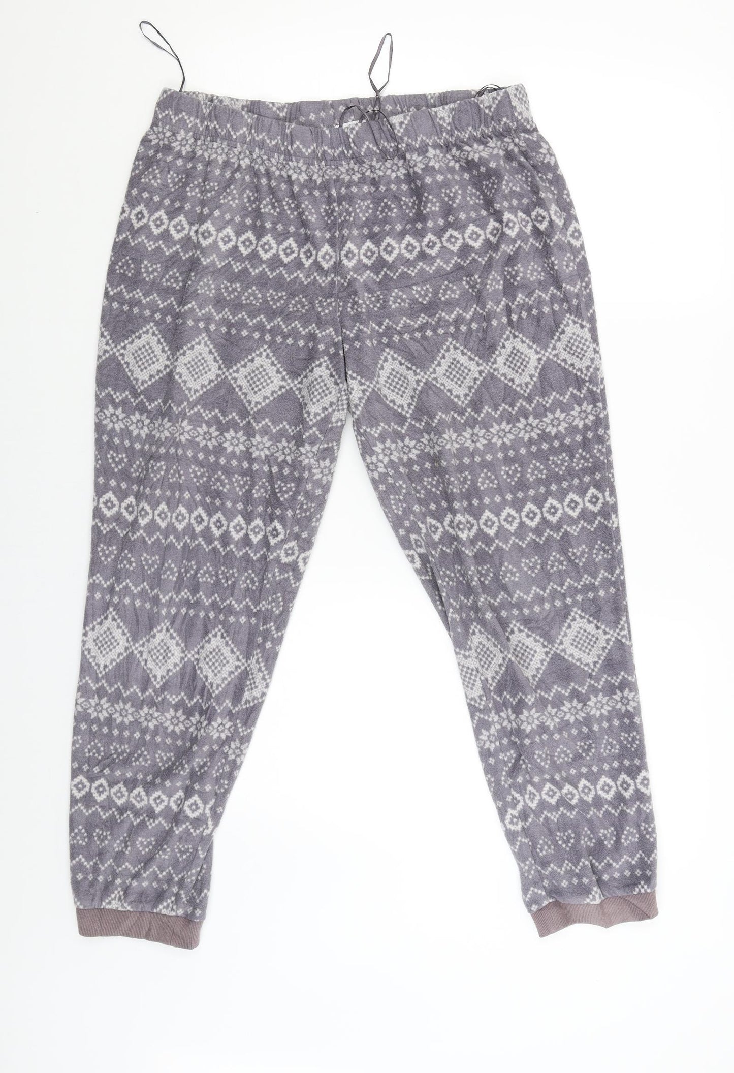 DEBINHAMS Womens Purple Argyle/Diamond  Babydoll Pyjama Pants Size 16