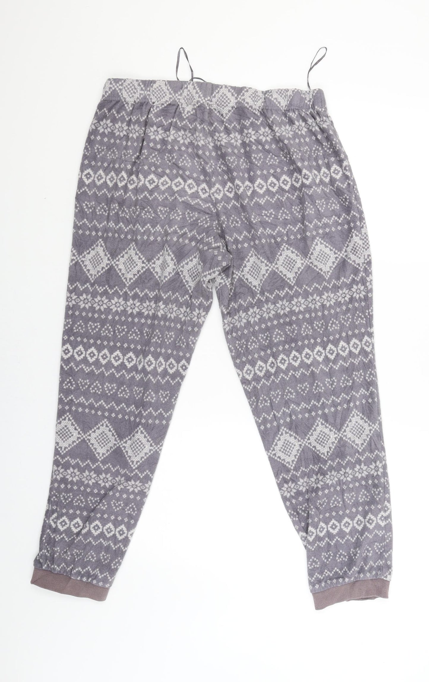 DEBINHAMS Womens Purple Argyle/Diamond  Babydoll Pyjama Pants Size 16