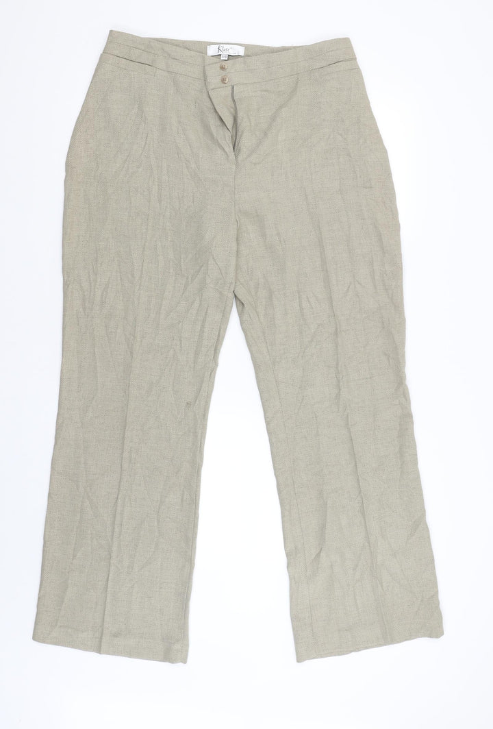 Klass Womens Beige   Jegging Trousers Size 16 L30 in