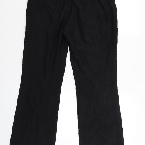 M&Co Womens Black   Trousers  Size 12 L31 in