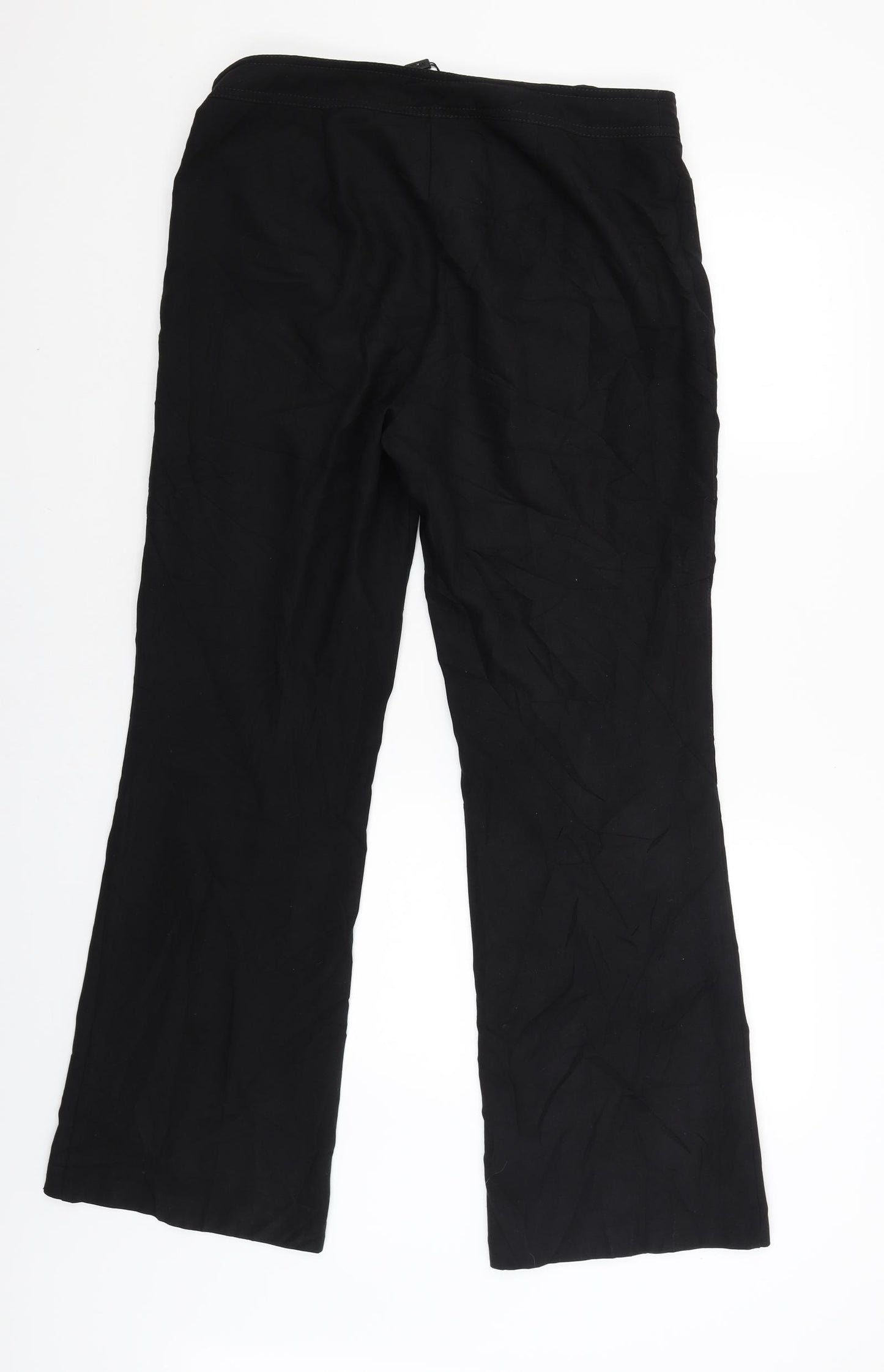 M&Co Womens Black   Trousers  Size 12 L31 in