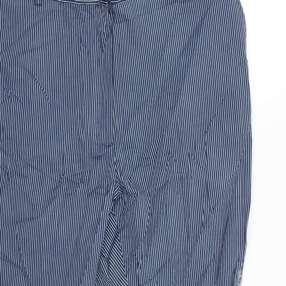 M&S Womens Blue Striped  Jegging Trousers Size 20 L27 in