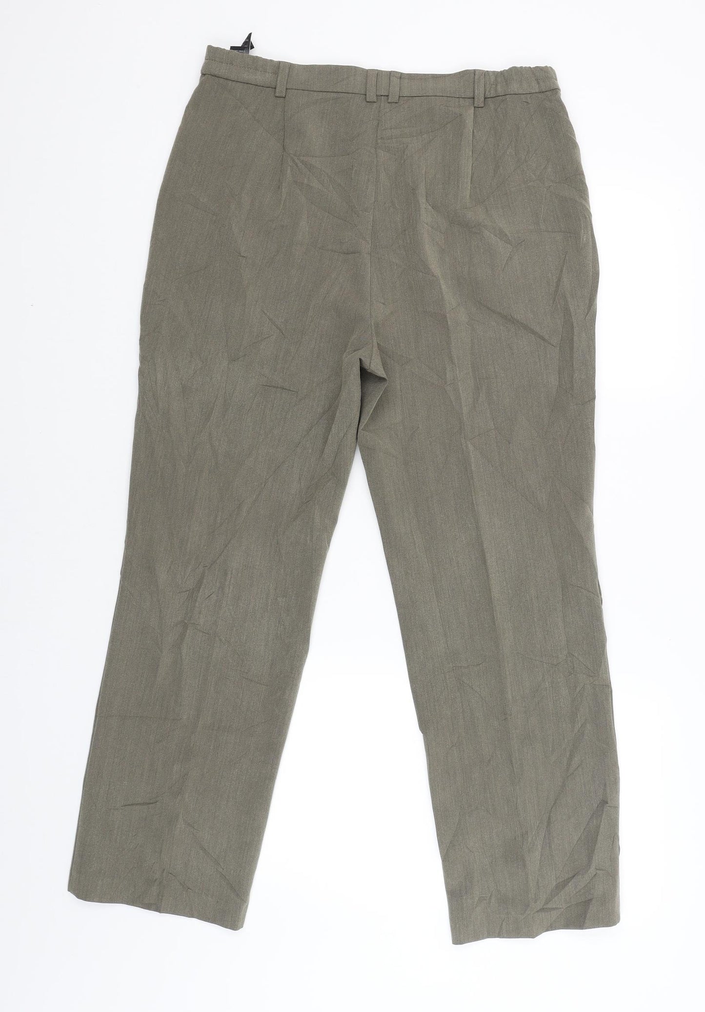 M&S Womens Beige   Capri Trousers Size 12 L28 in