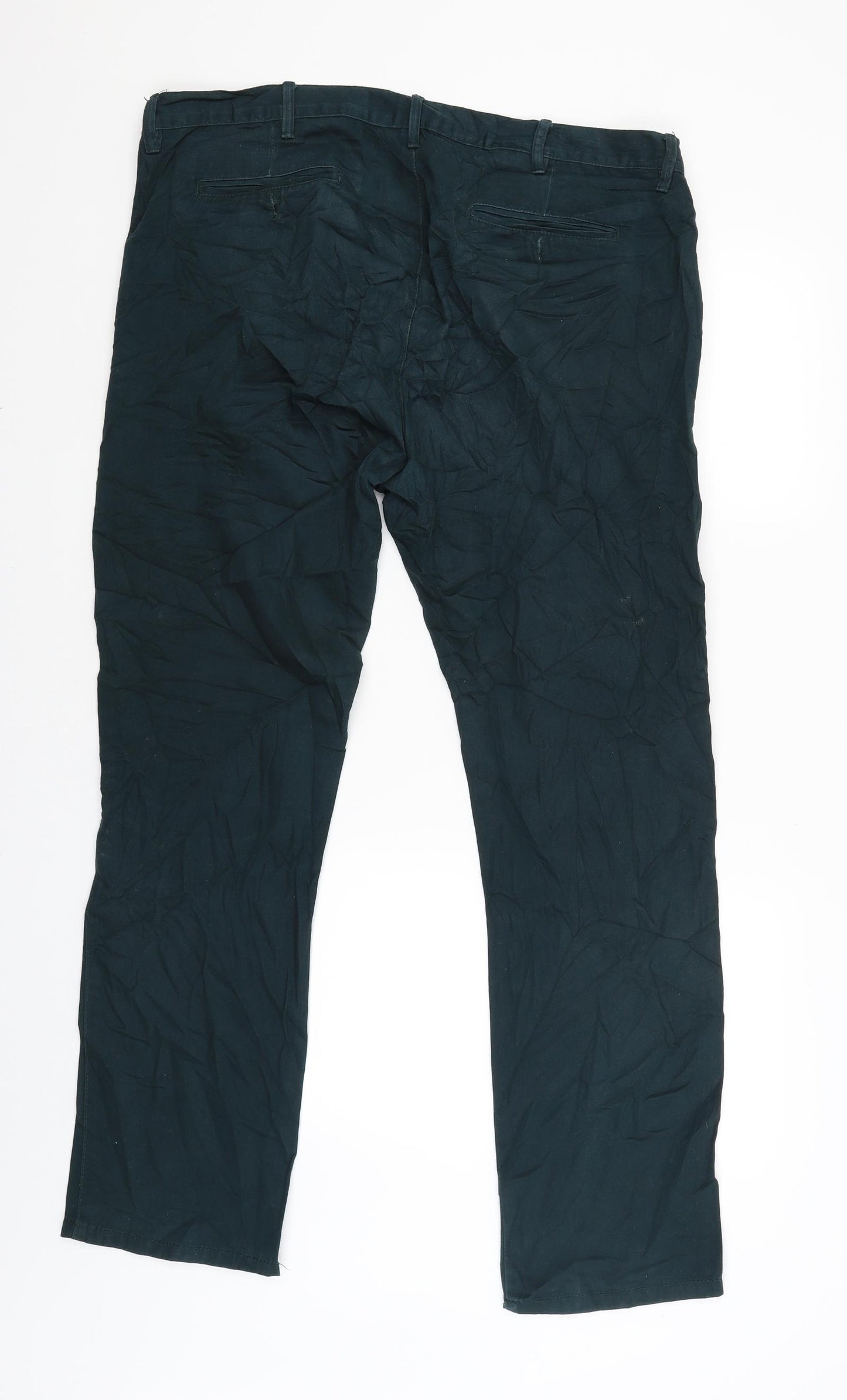 Denim & Co. Mens Green   Cargo Trousers Size 38 L30 in