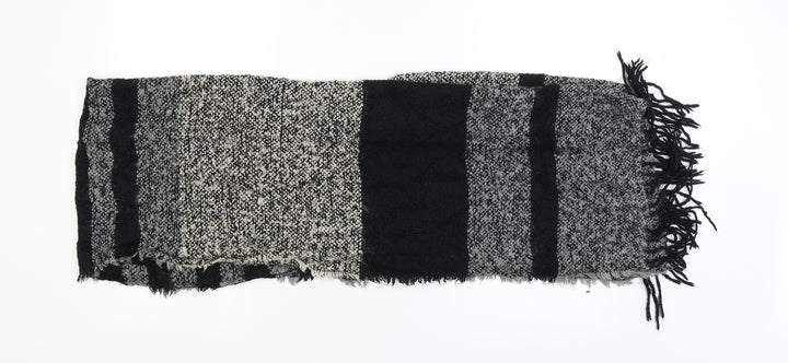 Preworn Womens Black Striped   Shawl/Wrap
