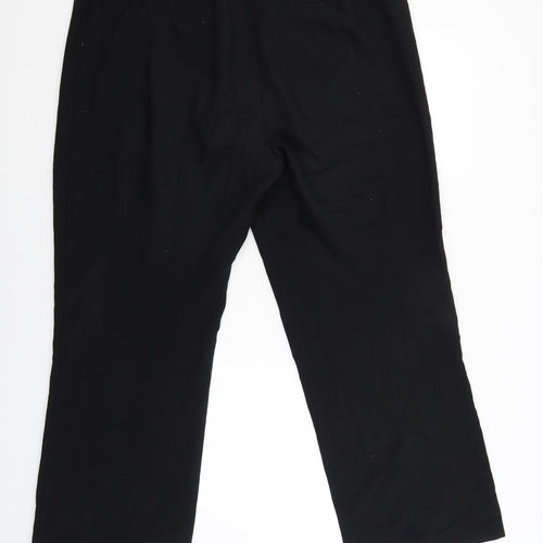 M&S Womens Black   Trousers  Size 18 L30 in