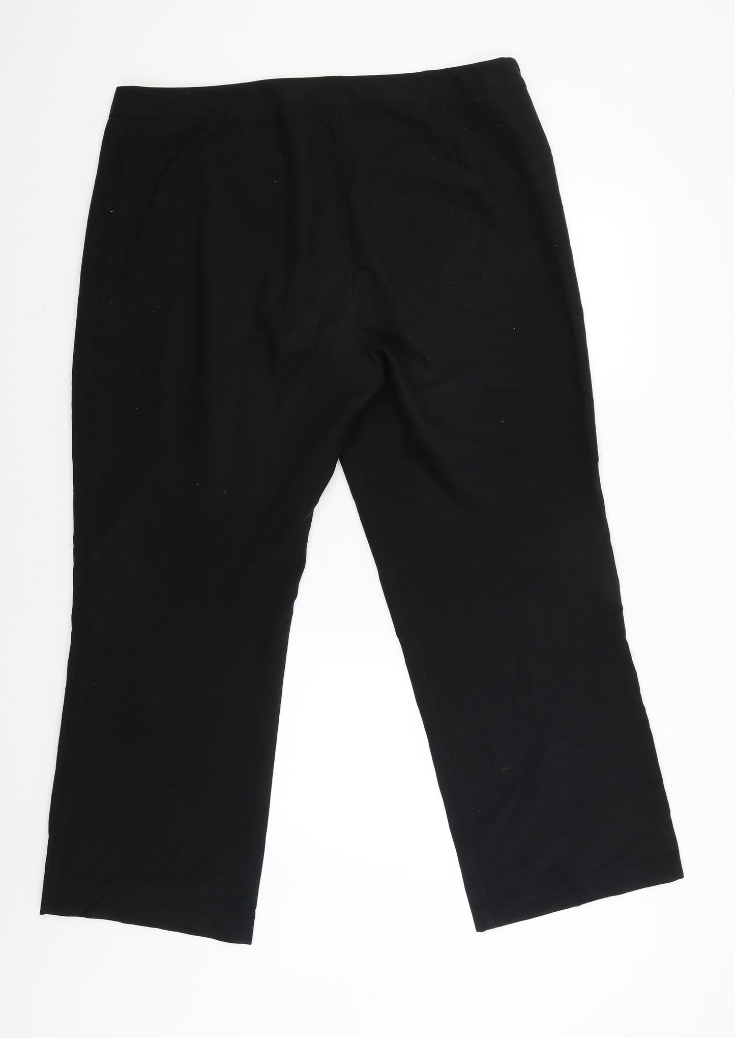 M&S Womens Black   Trousers  Size 18 L30 in