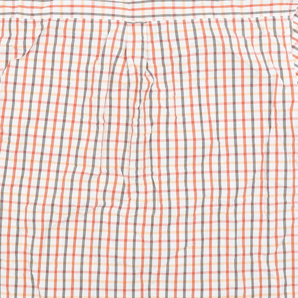 Lincoln Mens White Check   Button-Up Size 2XL