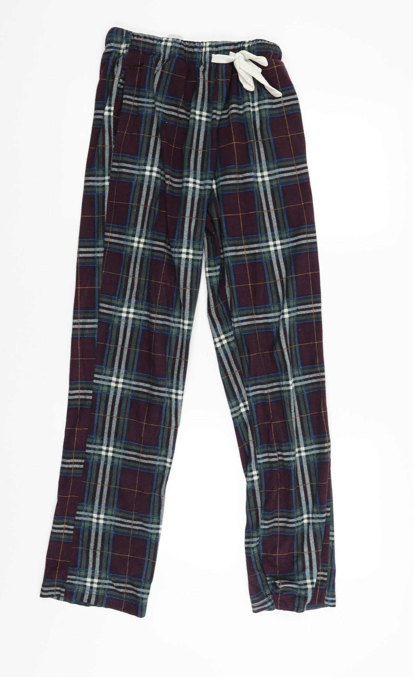 NEXT Womens Red Check  Jogger Trousers Size S L29 in