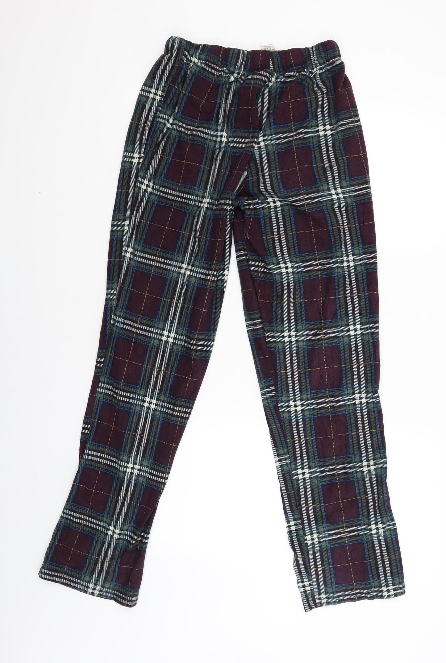 NEXT Womens Red Check  Jogger Trousers Size S L29 in