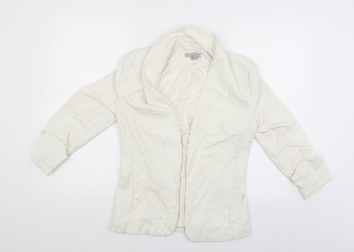 H&M Womens White   Jacket Blazer Size 8