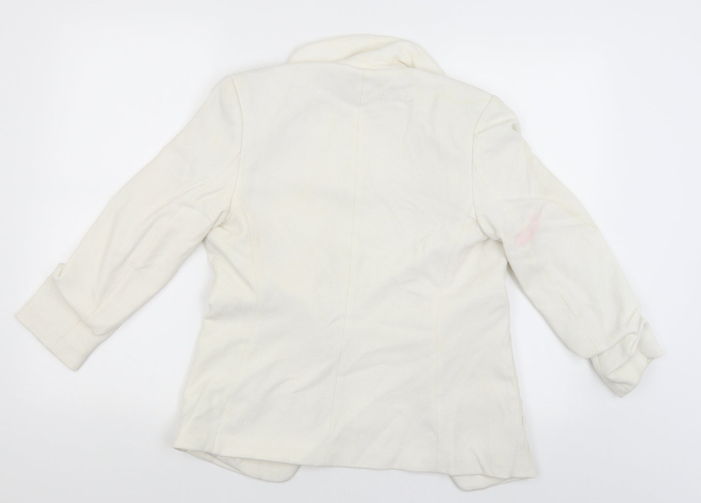 H&M Womens White   Jacket Blazer Size 8