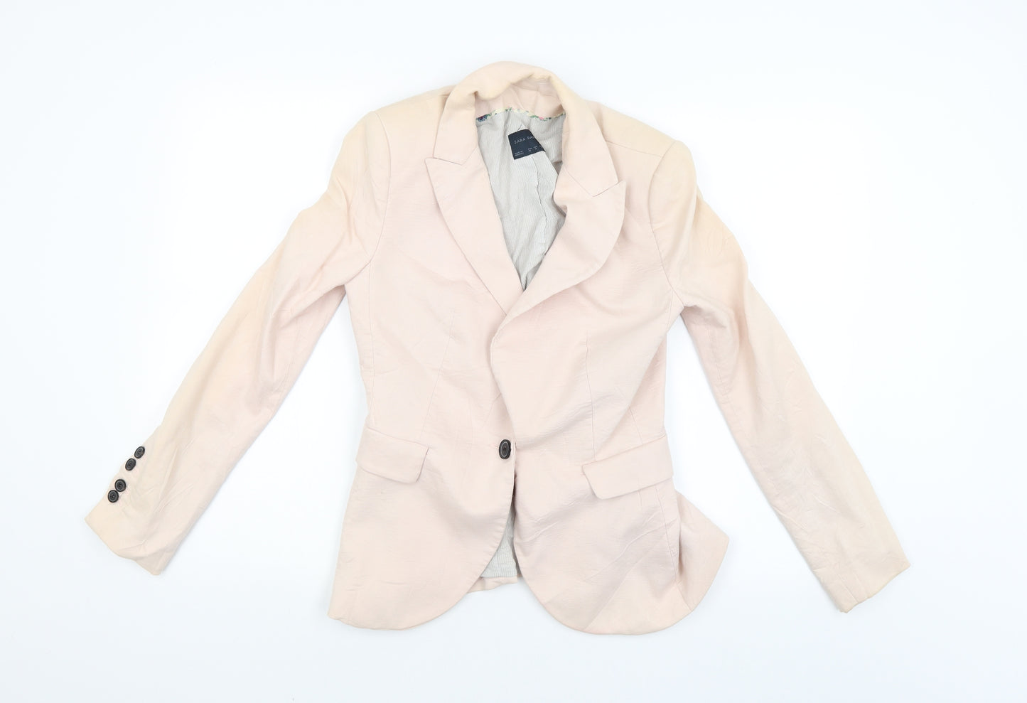 Zara Basic Womens Pink   Jacket Blazer Size L