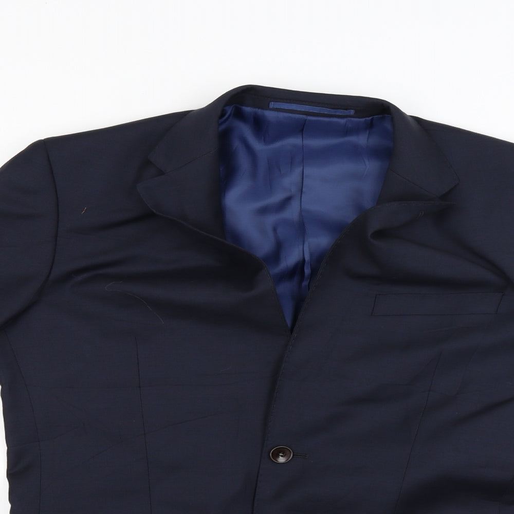 M&S Mens Blue   Jacket Blazer Size S