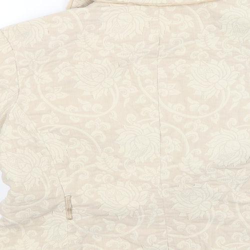Schumacher Womens Beige Fair Isle  Jacket  Size M