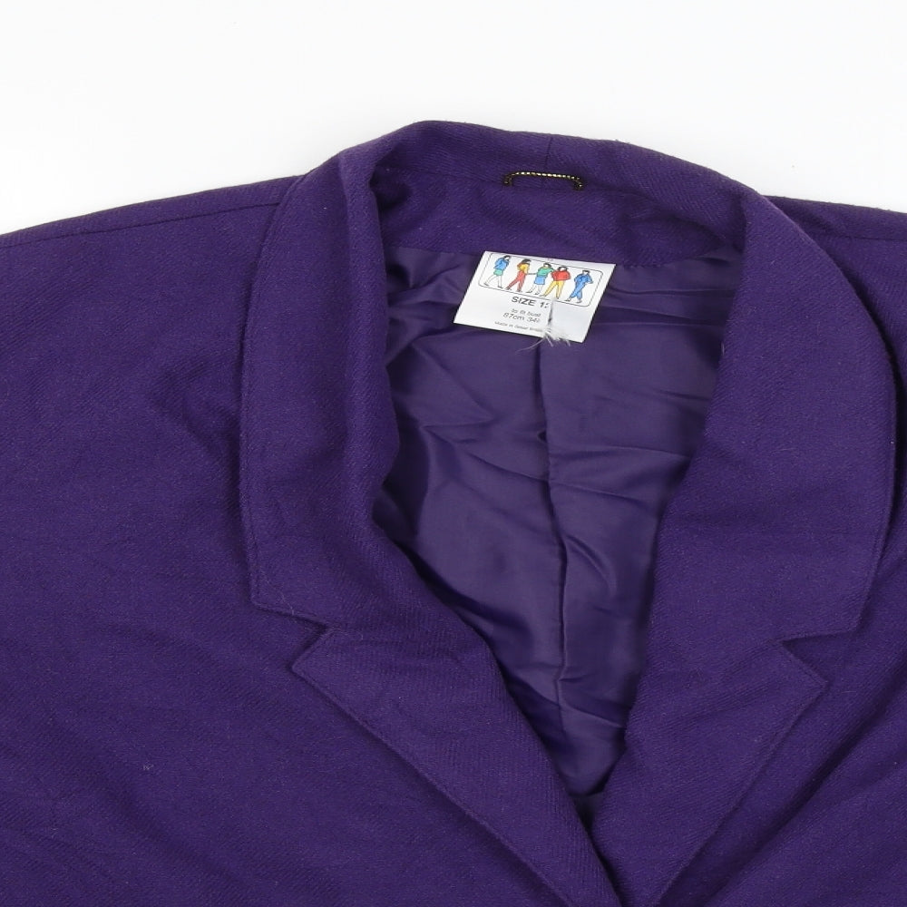 Preworn Womens Purple   Jacket  Size 12