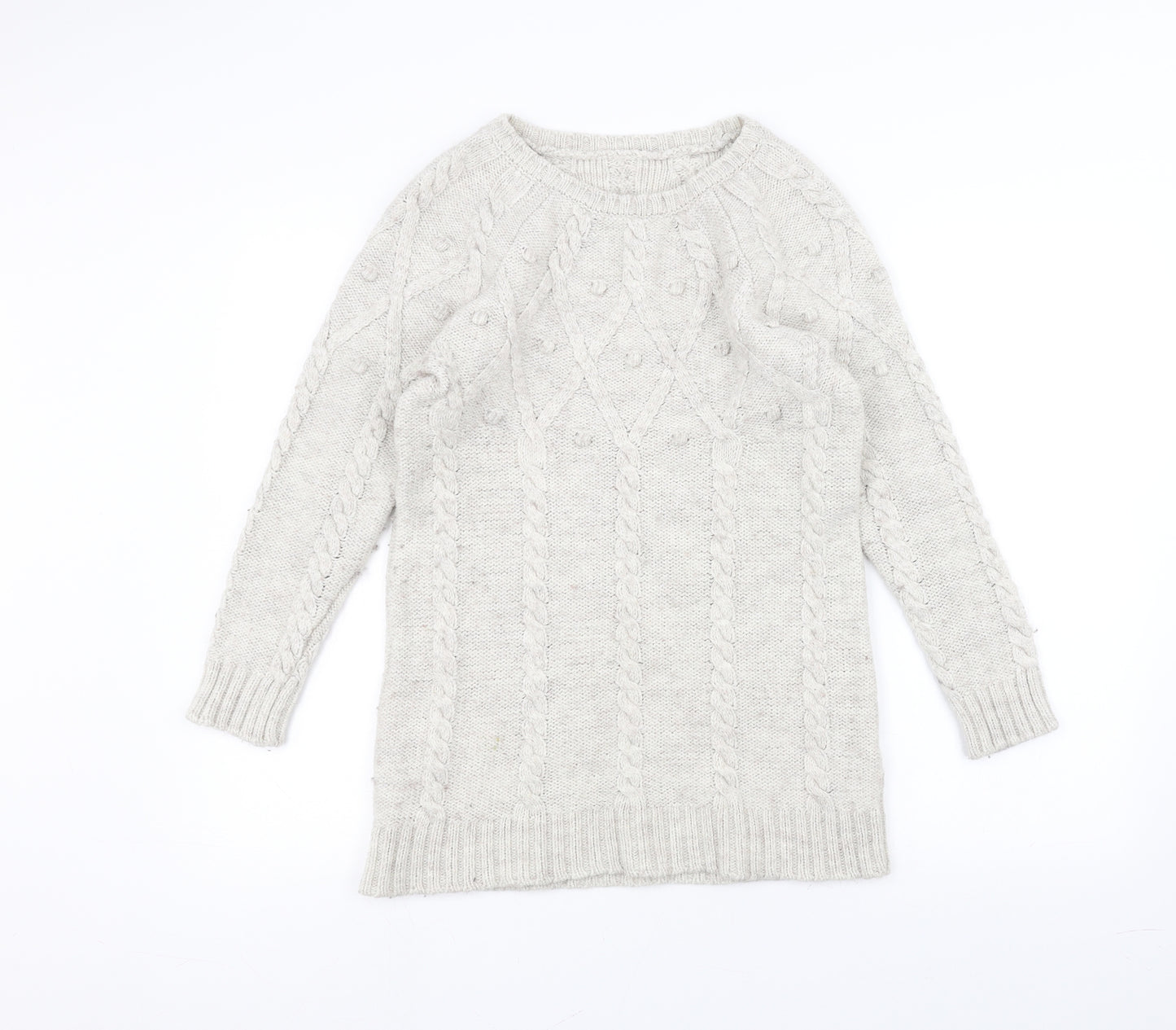 Marks and Spencer Womens White   Pullover Jumper Size 14