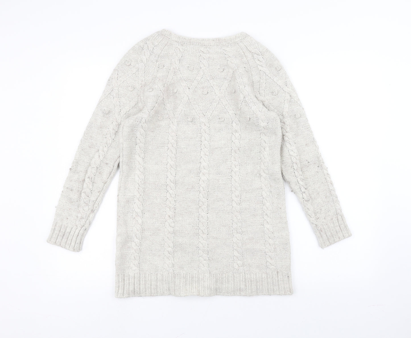 Marks and Spencer Womens White   Pullover Jumper Size 14