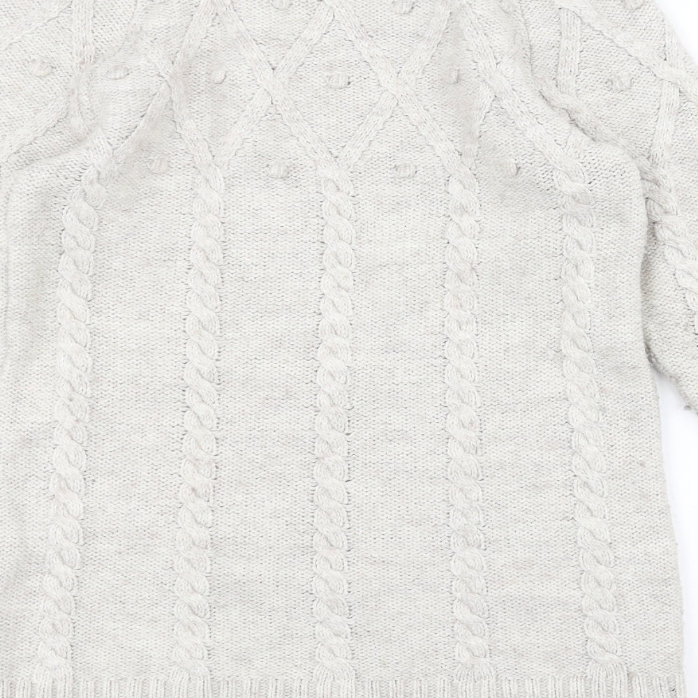 Marks and Spencer Womens White   Pullover Jumper Size 14