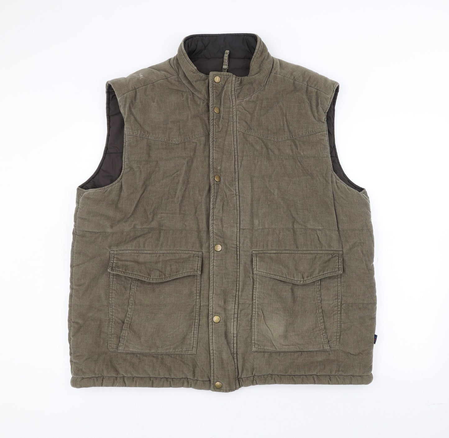 BHS Mens Brown   Gilet Coat Size XL
