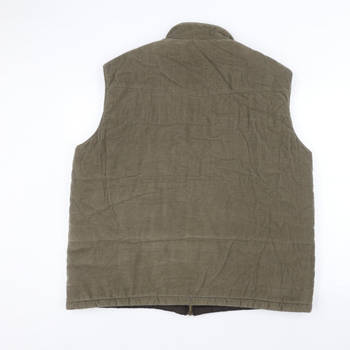 BHS Mens Brown   Gilet Coat Size XL
