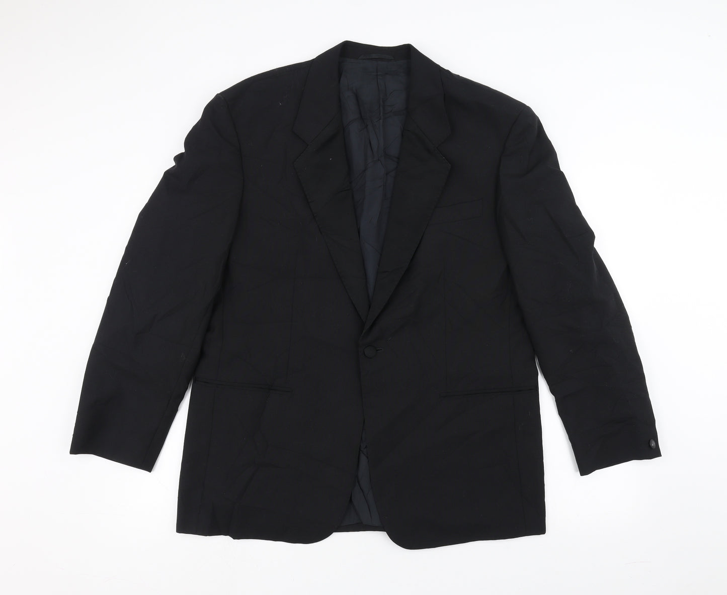 James Barry Mens Black   Jacket Suit Jacket Size 36