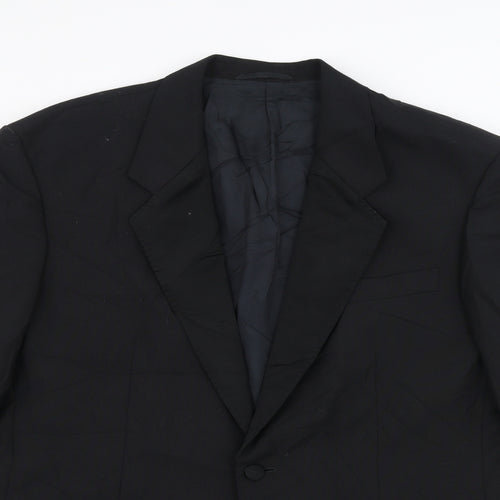 James Barry Mens Black   Jacket Suit Jacket Size 36