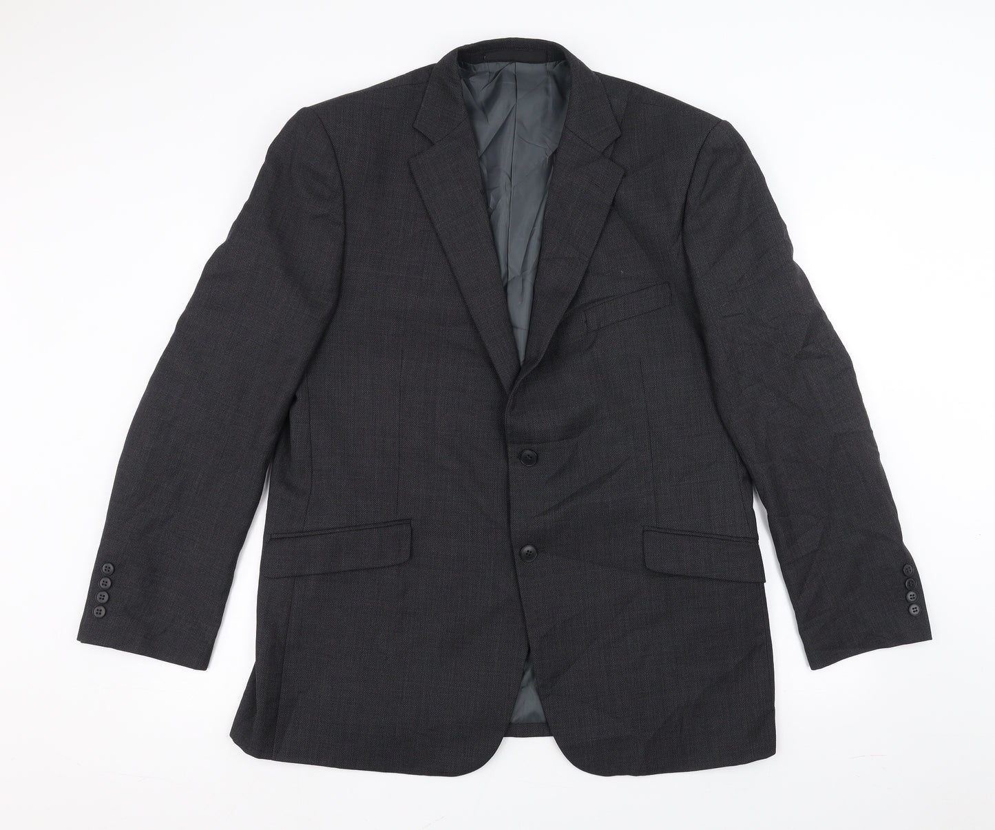 Marks and Spencer Mens Black   Jacket Suit Jacket Size 44