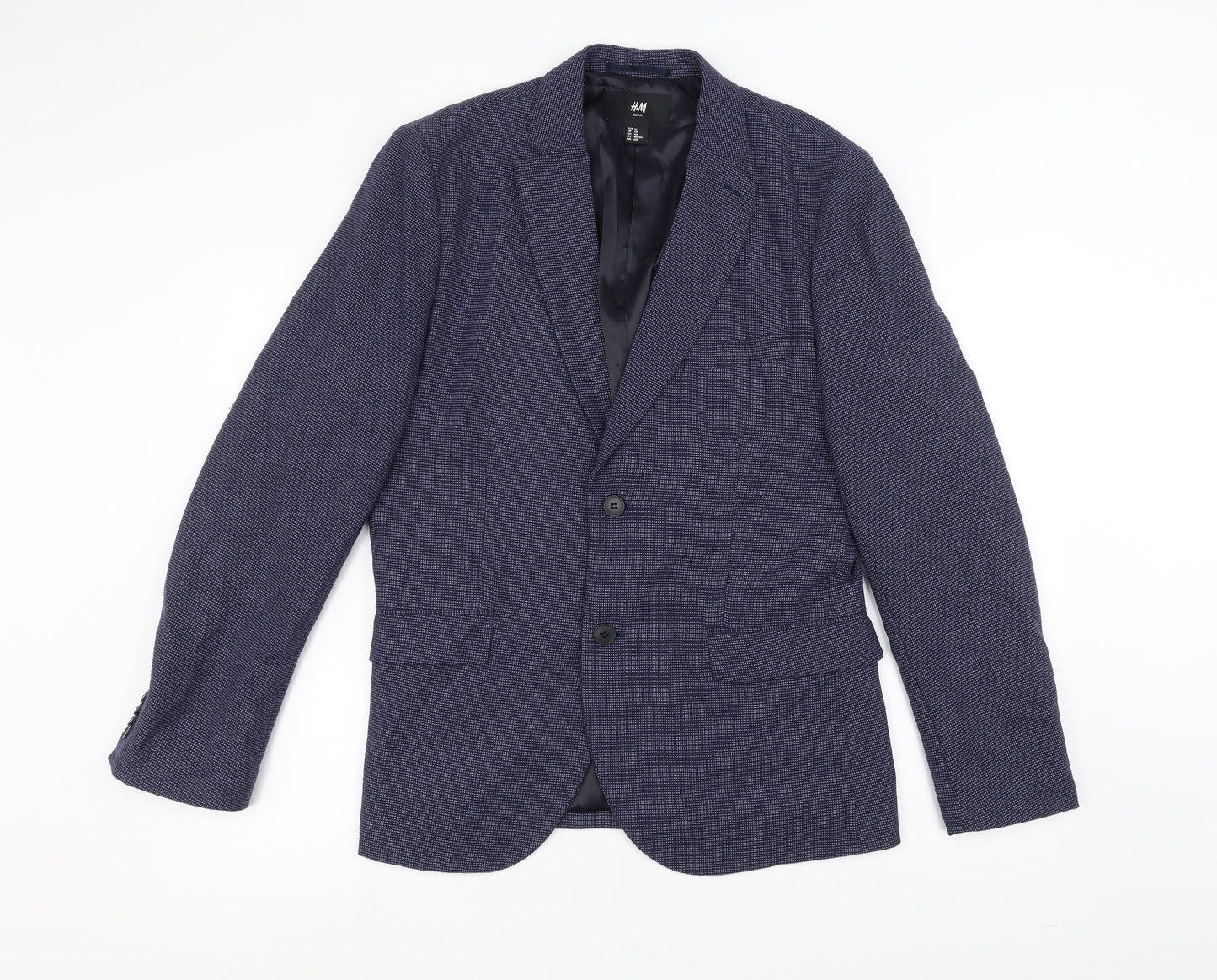 H&M Mens Blue   Jacket Suit Jacket Size 42