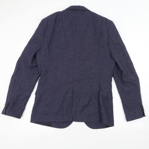 H&M Mens Blue   Jacket Suit Jacket Size 42
