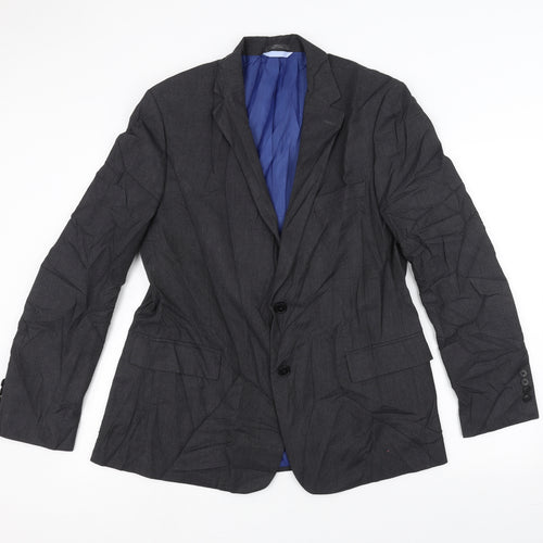 Marks and Spencer Mens Black   Jacket Suit Jacket Size 44