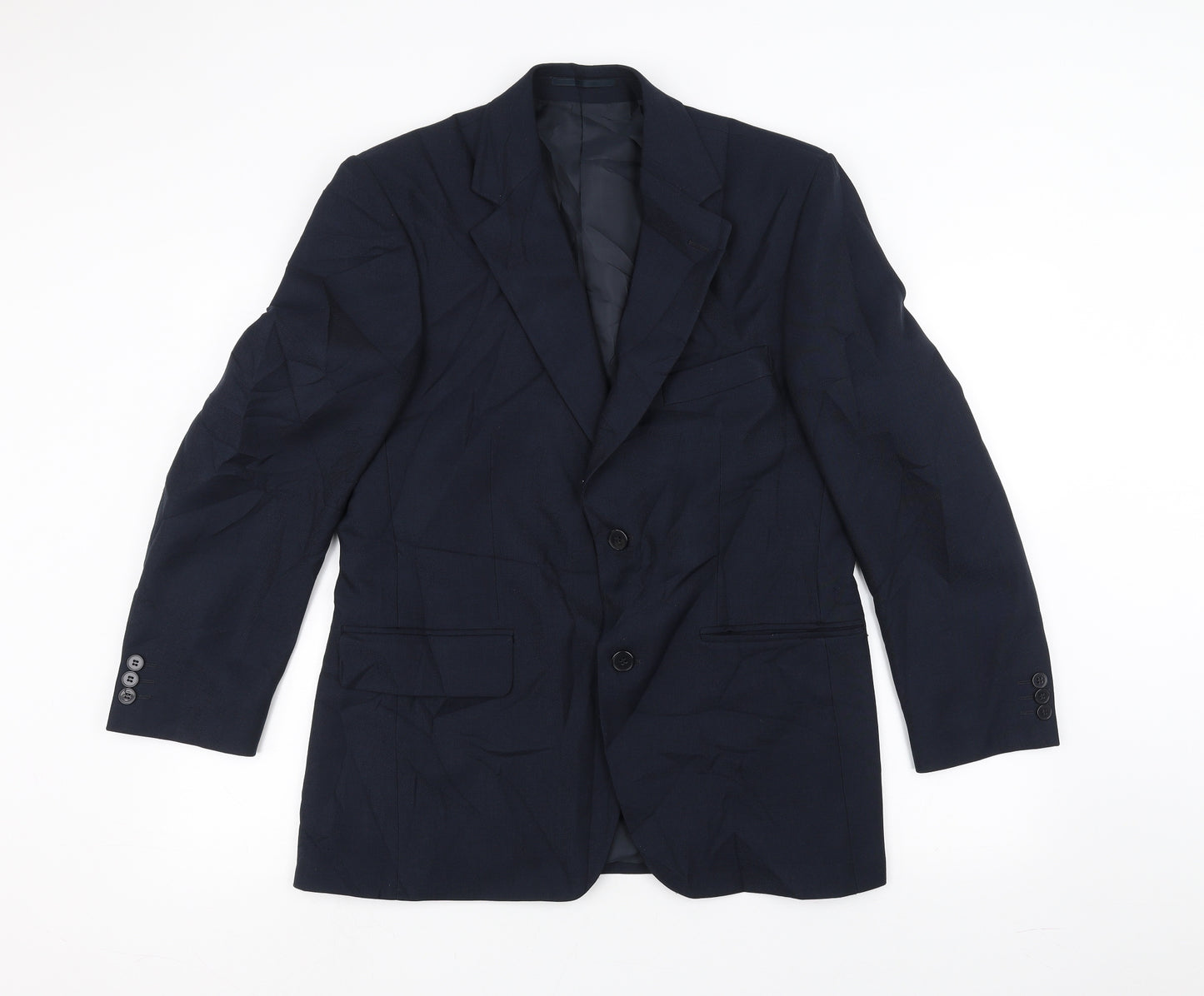 Pinstripe Mens Blue   Jacket Suit Jacket Size 38