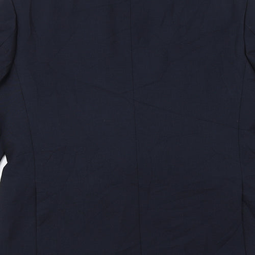 Pinstripe Mens Blue   Jacket Suit Jacket Size 38