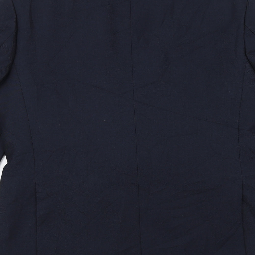 Pinstripe Mens Blue   Jacket Suit Jacket Size 38
