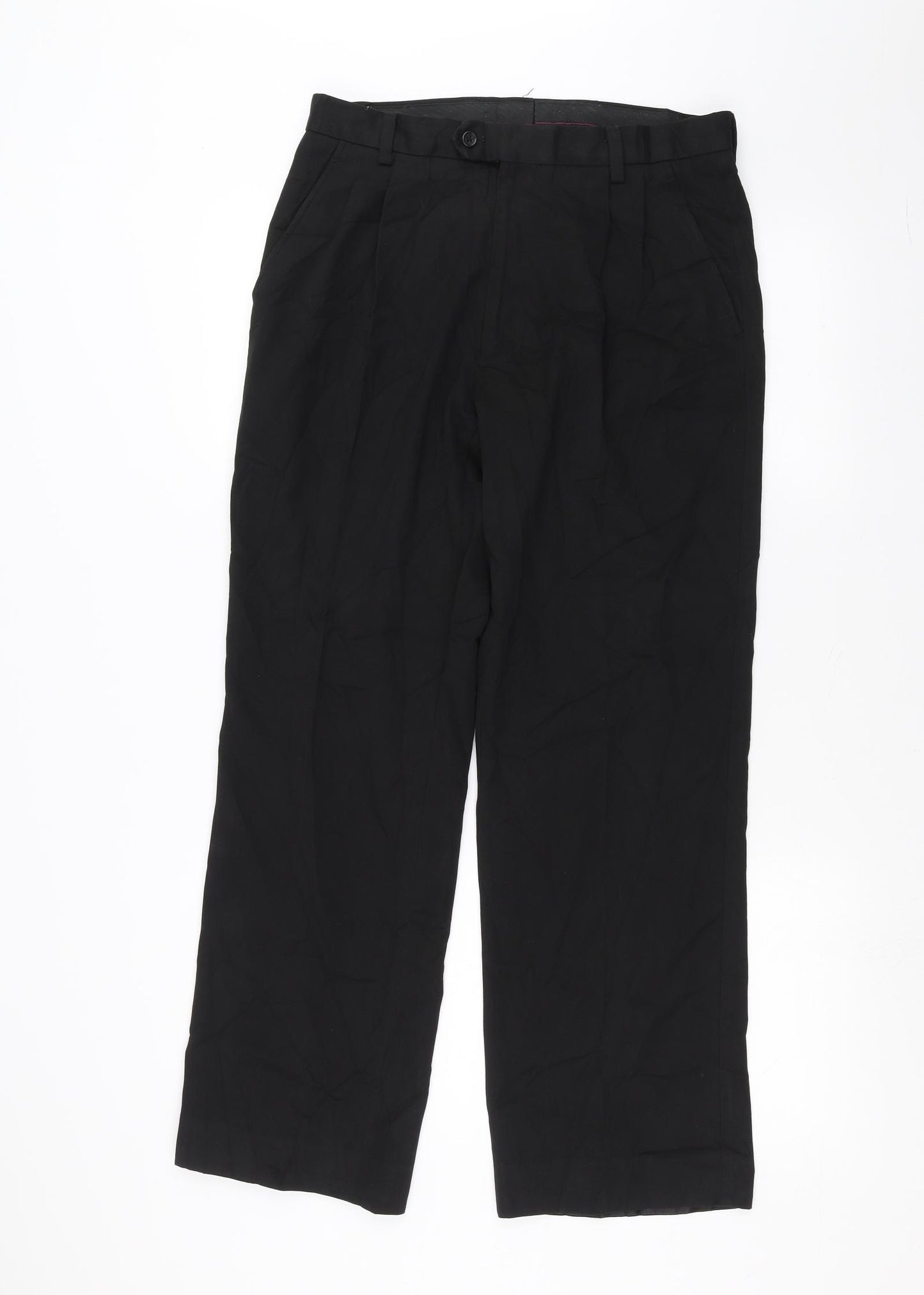 NEXT Mens Black   Trousers  Size 32 in L30 in