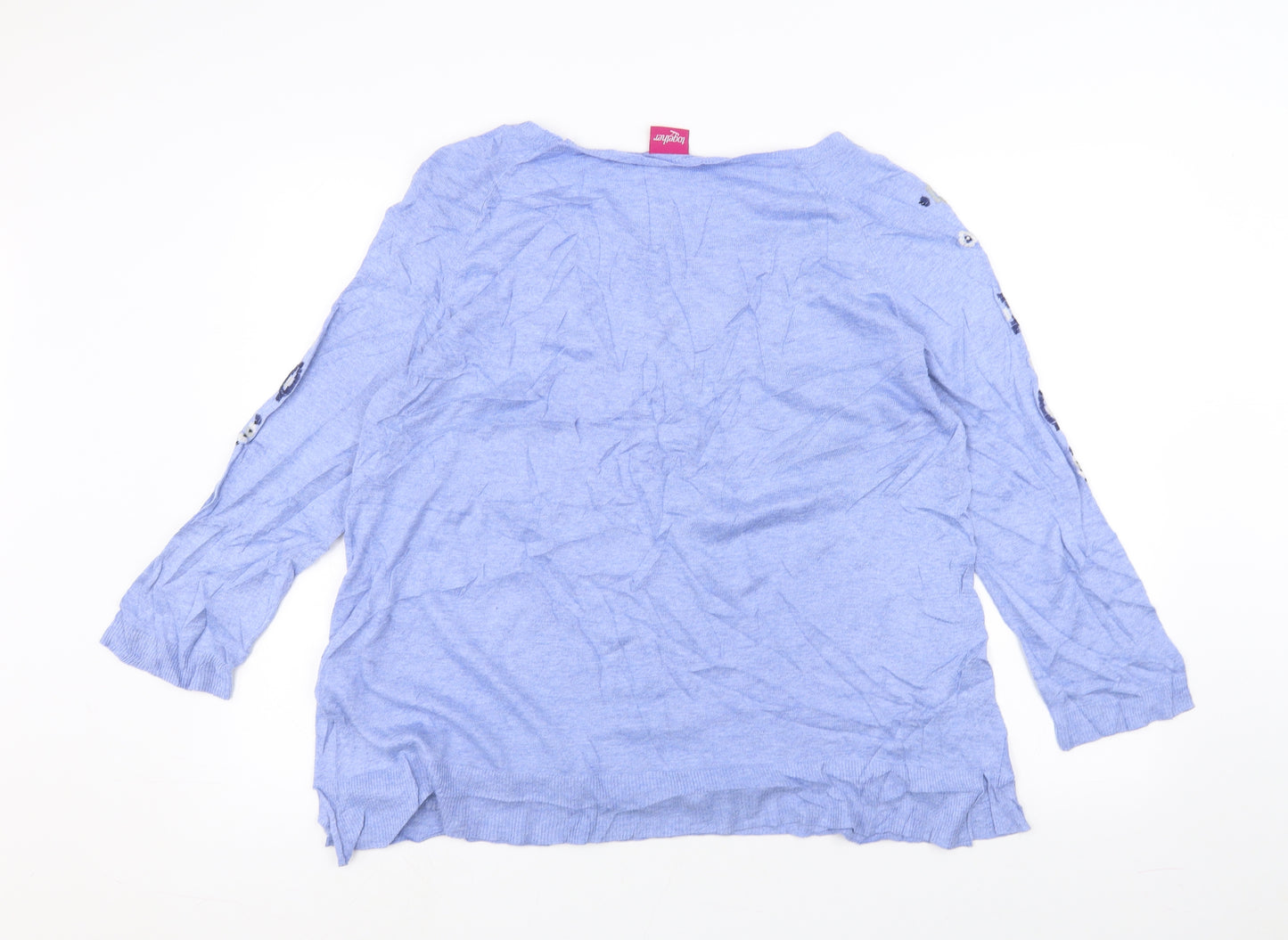 Together Womens Blue   Basic T-Shirt Size XL