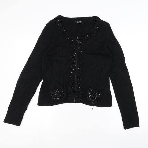 Marks and Spencer Womens Black   Cardigan Jumper Size L