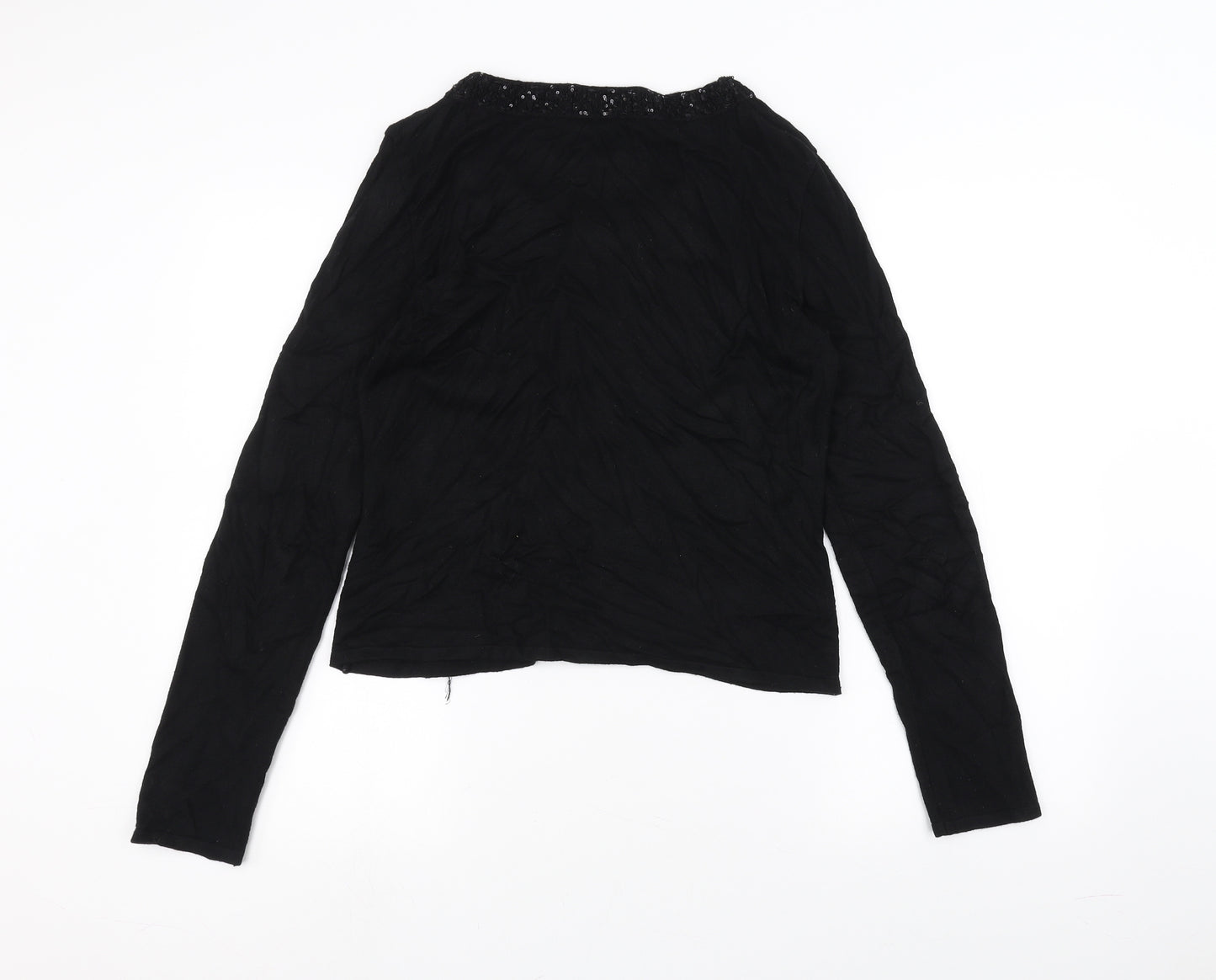 Marks and Spencer Womens Black   Cardigan Jumper Size L