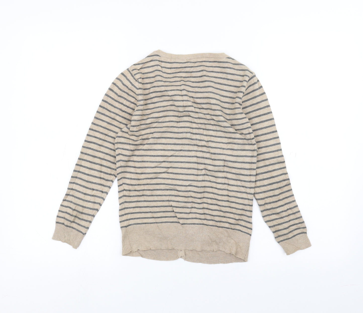 Atmosphere Womens Brown Striped  Cardigan Jumper Size 8