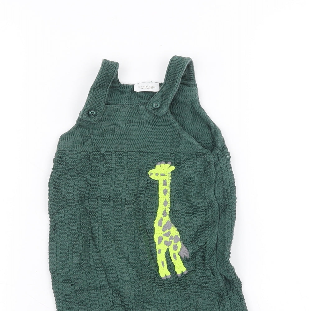 NEXT Baby Green   Dungaree One-Piece Size 3-6 Months