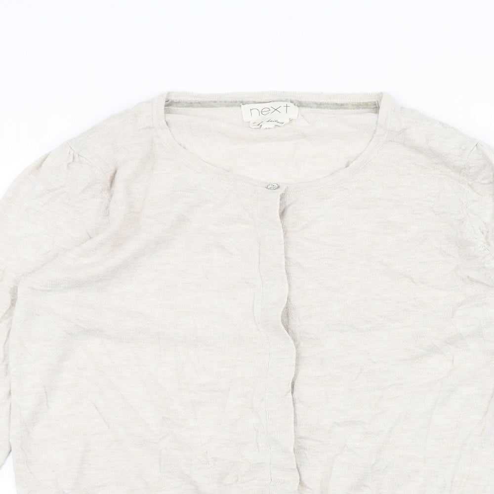 NEXT Womens White   Cardigan Jumper Size 12