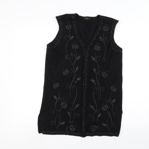 Marks and Spencer Womens Black   Jacket Coatigan Size 12