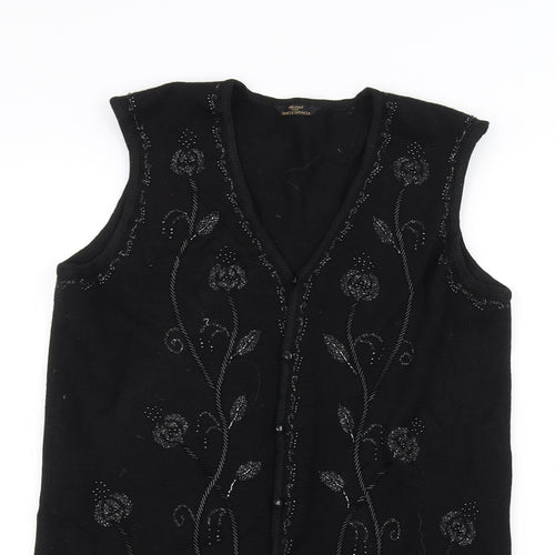 Marks and Spencer Womens Black   Jacket Coatigan Size 12