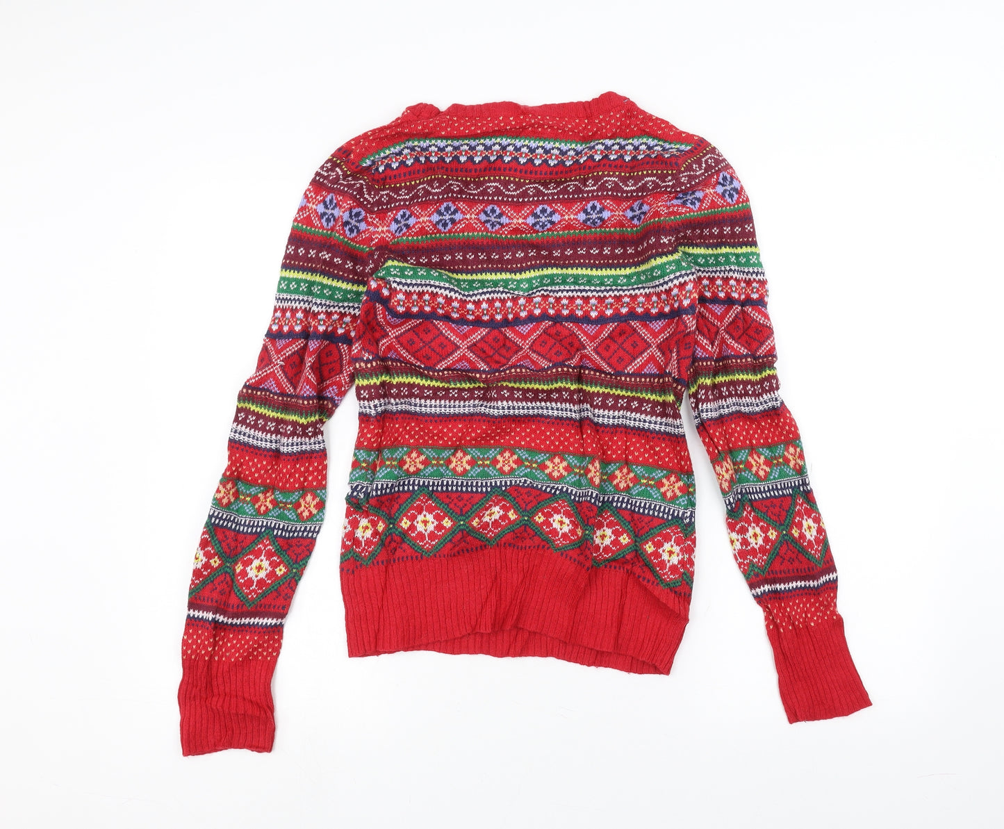 H&M Womens Red   Pullover Jumper Size M