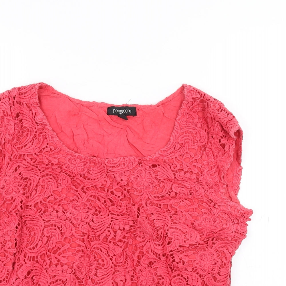 pomodoro Womens Pink   Pullover Jumper Size 16