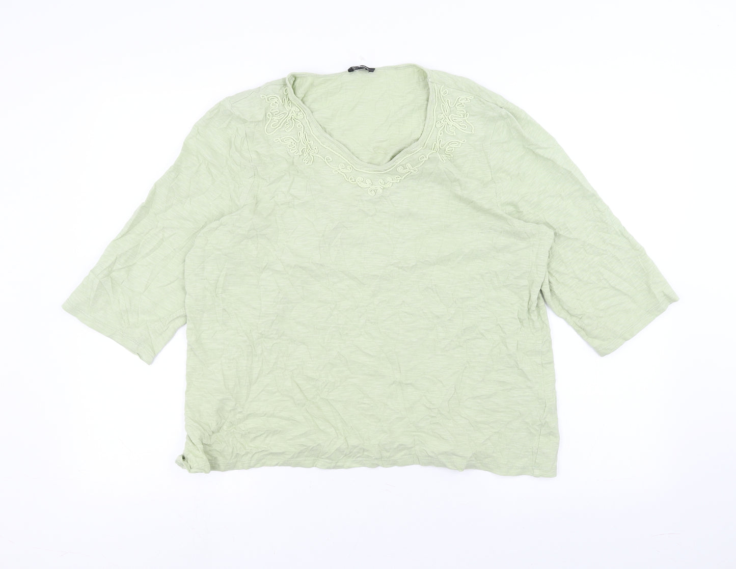 EURECO Womens Green   Basic T-Shirt Size 18