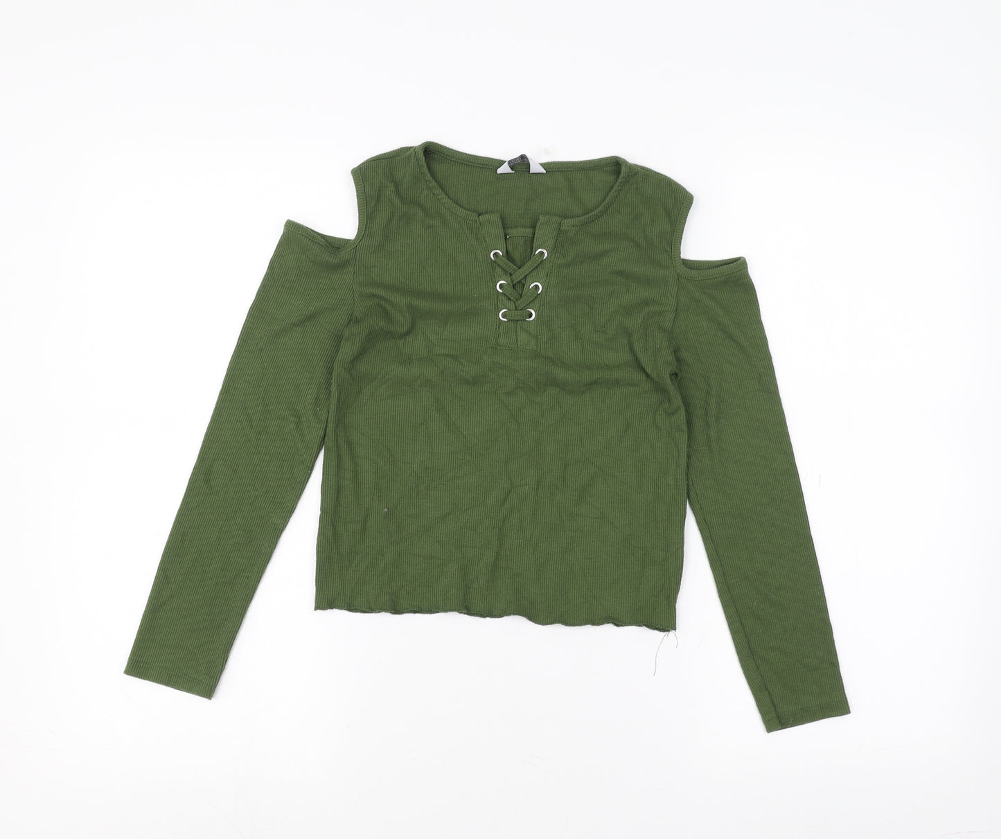 Primark Girls Green   Basic T-Shirt Size 11-12 Years