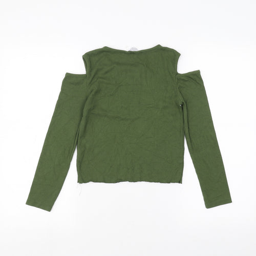 Primark Girls Green   Basic T-Shirt Size 11-12 Years