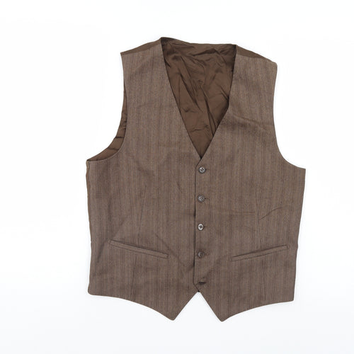 Preworn Mens Brown    Suit Waistcoat